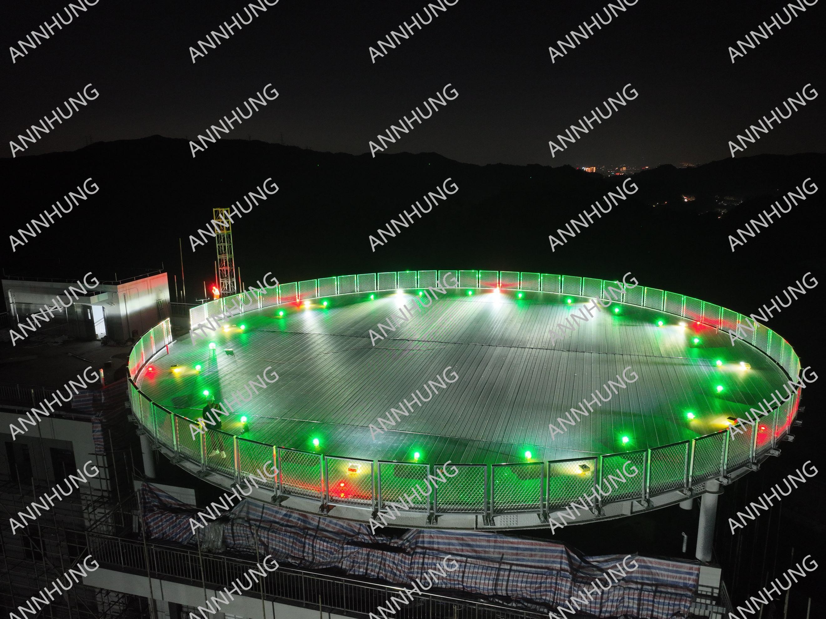 กรณี บริษัท ล่าสุดเกี่ยวกับ กรณีการติดตั้งของแสง Helipad