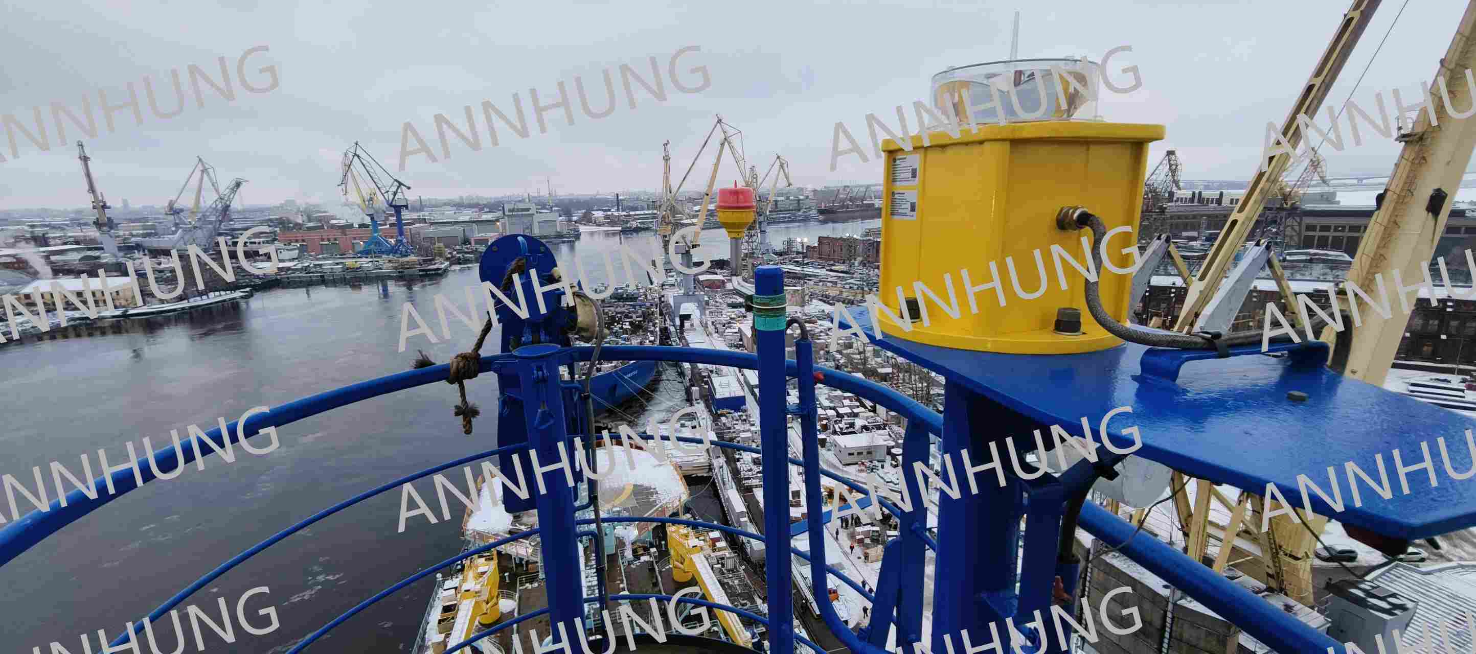 กรณี บริษัท ล่าสุดเกี่ยวกับ Helideck Lighting Case: AH-HP-I, AH-HP-F1, AH-HP-B1 & AH-LI-B2 System on Ship Deck