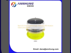 ไฟ LED สีแดง ไฟแสงอาทิตย์ ความเข้มข้นต่ํา L810 ไฟขวางการบิน