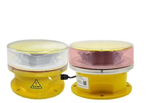 LED Dual สีขาวสีแดงความเข้มปานกลางการบินสิ่งกีดขวางแสง UV Protection Powder Coated