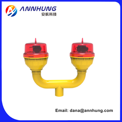 ไฟสัญญาณรบกวนการบินความเข้มต่ำ 240VAC L810 Double LED Main & Stand By