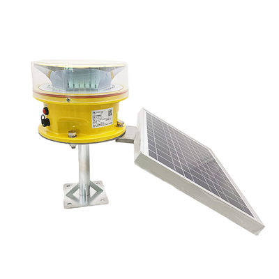 2000cd Red Aviation Obstruction Light พลังงานแสงอาทิตย์ความเข้มปานกลาง