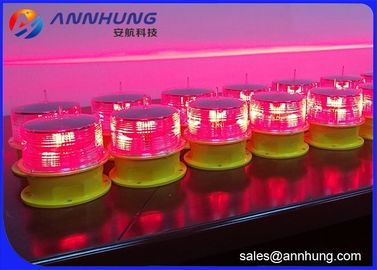Chimney Solar Aviation Obstruction แสงน้อย - ความเข้มพร้อมแผงเซลล์แสงอาทิตย์ในตัว