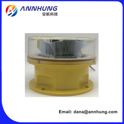 ไฟ LED อุดตันการบินความเข้มสูง CREE พร้อมอายุการใช้งาน LED > 100,000 ชั่วโมงและตัวสะท้อนแสงโพลีคาร์บอเนตที่ป้องกันรังสียูวี