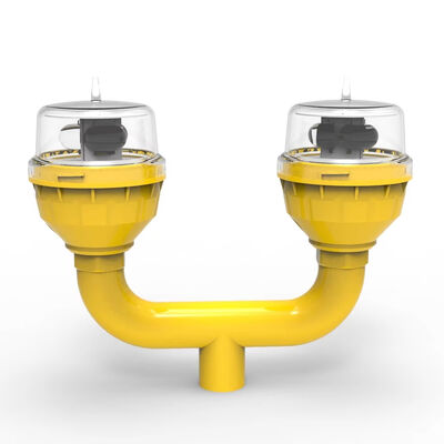 ไฟสิ่งกีดขวางการบิน LED กันน้ำ IP66 ตามมาตรฐาน ICAO พร้อมอายุการใช้งาน 100,000 ชั่วโมง