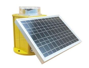 ICAO Solar Obstruction Light 2000cd Medium Intensity Tower Waring Type 20W ไฟกระพริบสีแดง