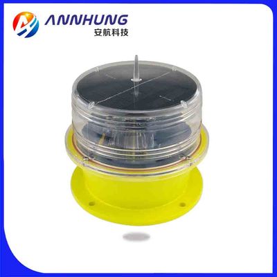 ความเข้มต่ำ faa L810 Solar Aviation Obstruction Light Red Dusk-to-Dawn operation