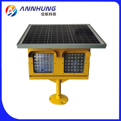 IP66 50fpm Solar Runway Guard ไฟกระพริบสีเหลือง ICAO Annex 14